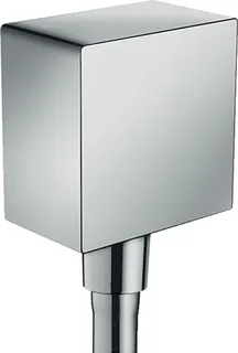 Hansgrohe Fixfit Square Schlauchanschluss mit Rückflussverhinderer und Kunststoffwinkel