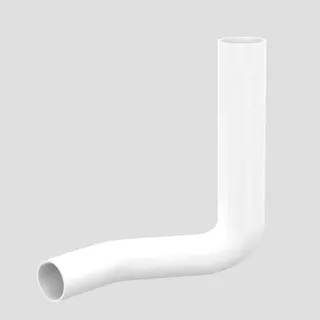 Sanit Eisenberg Spülbogen d:50x44 links versetzt 80mm weiß