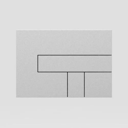 Sanit Eisenberg Betätigungsplatte LOS 93-93-93, Kunststoff mattchrom/mattchrom