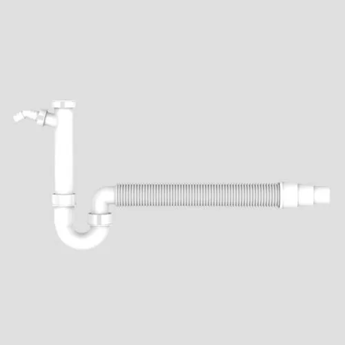 Sanit Eisenberg Spülen Rohrgeruchverschluss 1 1/2x40/50 flexibel Schlauch und Geräteanschluss