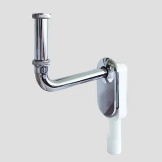 Sanit Eisenberg Wandeinbau Geruchsverschluss für Waschtisch 1 1/4" x 40/50