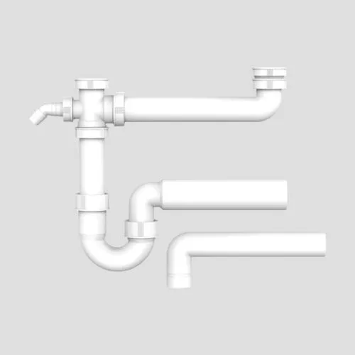 Sanit Eisenberg Ablaufverbindung G1 1/2x40/50x295 mit Rohrgeruchverschluss