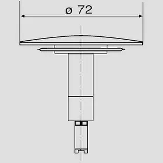 Sanit Eisenberg Ventilkegel Ab-u.Überlaufgarnitur 830/831/835/836 chrom – Bild 2