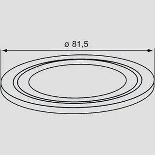 Sanit Eisenberg Lippendichtung 81,5x8,8 für Duschablauf 821/50 – Bild 2