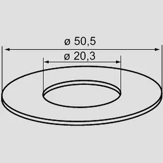 Sanit Eisenberg Dichtring 20,3x50,5x2,8 UP-Spülkasten 8cm – Bild 2