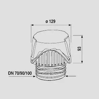 Sanit Eisenberg Rohrbelüfter ventilair DN 70-100 – Bild 2
