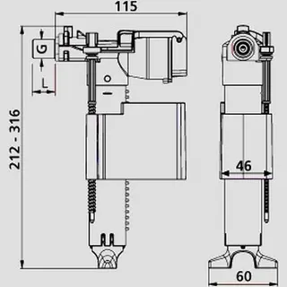 Sanit Eisenberg Uni-Füllventil 510 (multiflow) G3/8x30 – Bild 2