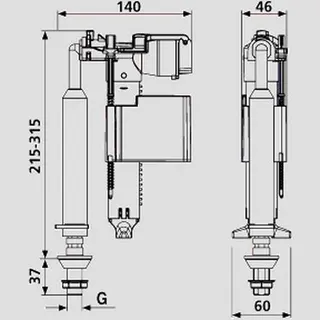 Sanit Eisenberg Uni-Füllventil 510 U G3/8 – Bild 2