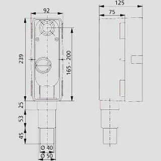 Sanit Eisenberg Wandeinbau- Geruchsverschluss höhenverstellbar 40/50 – Bild 2