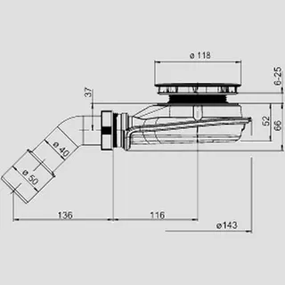 Sanit Eisenberg Duschablauf Sanit Magnetech 90 – Bild 2