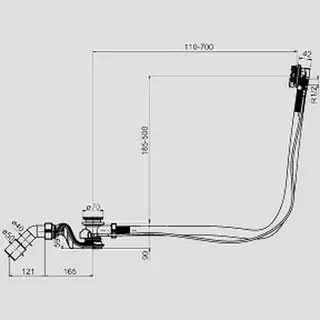 Sanit Eisenberg Funktionseinheit SWING PLUS Bowdenzug 1m – Bild 2