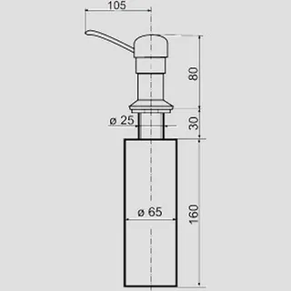 Sanit Eisenberg Einbau Seifenspender 500ml – Bild 2