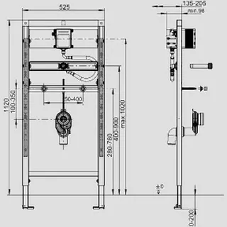 Sanit Eisenberg Urinal Element INEO Kartuschentechnik 1120/525 – Bild 2