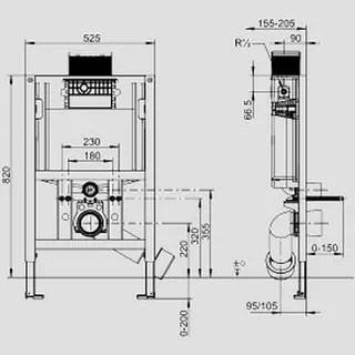 Sanit Eisenberg WC Element INEO FronTop 820 – Bild 2