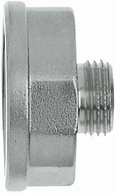 Heimeier Reduzierstück Messing vernickelt Rp 3/4"xR 1/2"