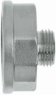 Heimeier Reduzierstück, Messing vernickelt 1"x1/2"