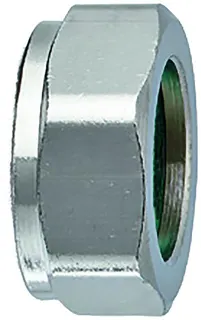 Heimeier Verschraubungsmutter, Messing vernickelt 1/2"