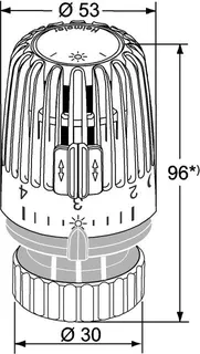 Heimeier Thermostat-Kopf K für Vaillant – Bild 2