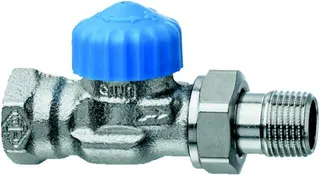 Heimeier Thermostat Ventilunterteil, Rotguss vernickelt, Durchgang 1/2"