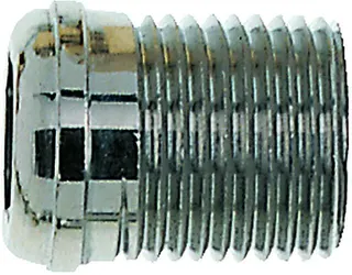 Heimeier Schraubnippel, Messing vernickelt, Normallänge 1/2"