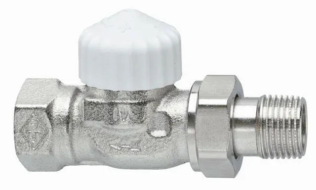 Heimeier Thermostat Ventilunterteil, Durchgang, umgekehrte Flussrichtung, Voreinstellung 3/8"