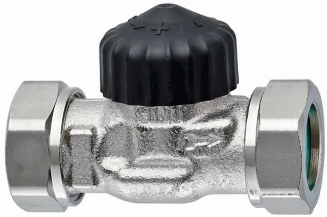 Heimeier Thermostat Ventilunterteil Standard, flachdichtend, Durchgang 1/2"