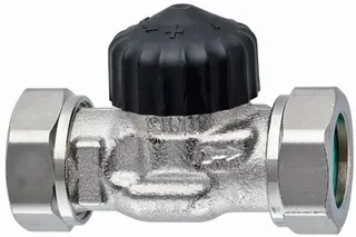Heimeier Thermostat Ventilunterteil Standard, flachdichtend, Durchgang 1/2"
