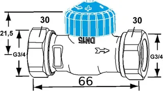 Heimeier Thermostat Ventilunterteil Standard, flachdichtend, Durchgang 1/2" – Bild 2