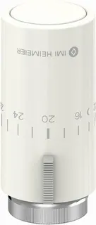 Heimeier Thermostat Kopf Halo, weiß RAL 9016 Sollwertbereich 6-28 GradC