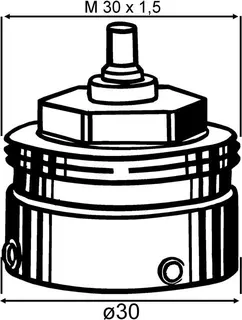 Heimeier Adapter für Fremdfabrikate Vaillant d= 30mm – Bild 2