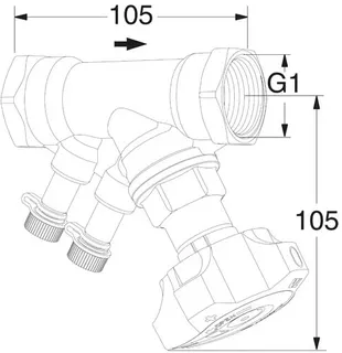 Heimeier Strangregulierventil STAD, IG, ohne Entleeradapter, PN 25 DN 25 – Bild 2
