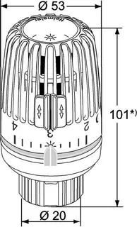 Heimeier Thermostat-Kopf VK, mit Klemmanschluß – Bild 2