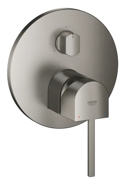 Grohe Plus Einhandbatterie mit 3-Wege Umstellung (hard graphite gebürstet)