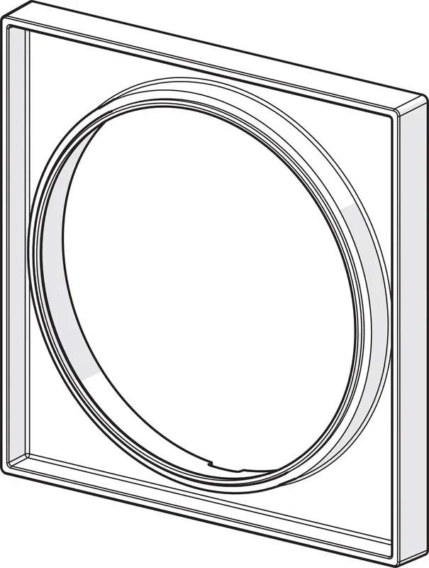 Hansa HANSABLUEBOX Rosettenverlängerung 15 mm, 150x150mm