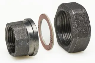 Resideo CENTRA Überwurfmutter mit Gewindetülle 2 x 1 1/4 IG, und Dichtung