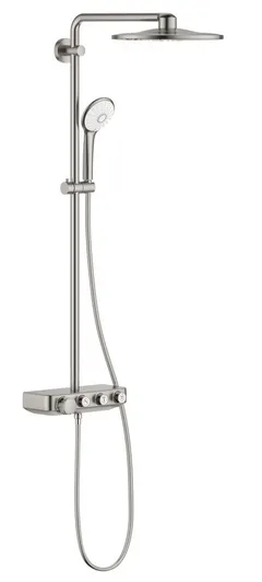 Grohe Euphoria SmartControl System 310 Duo Duschsystem mit Thermostatbatterie für die Wandmontage (supersteel)
