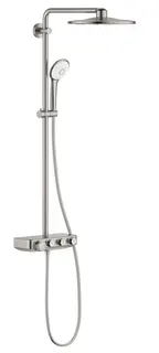Grohe Euphoria SmartControl System 310 Duo Duschsystem mit Thermostatbatterie für die Wandmontage (supersteel)