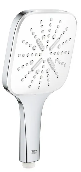 Grohe Rainshower SmartActive 130 Cube Handbrause 3 Strahlarten (moon white)
