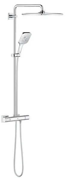 Grohe Rainshower SmartActive 310 Duschsystem mit Thermostatbatterie für die Wandmontage (chrom)