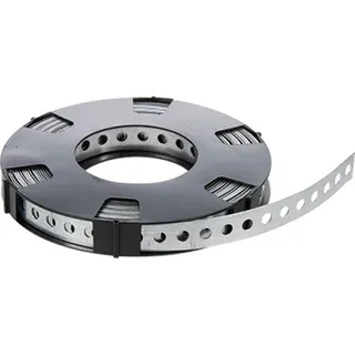 Lochband 12 x 0,7 mm, Länge 10 meter, verzinkt und perforiert