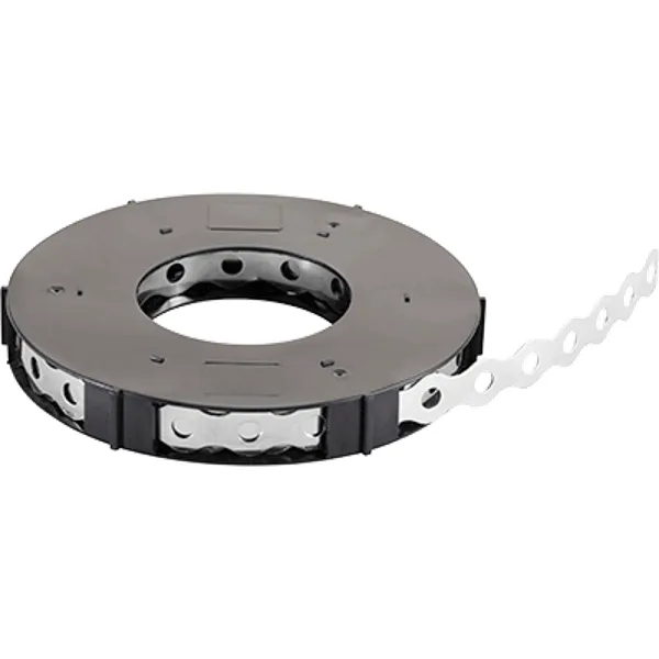 Lochband 17 x 0,8 mm, Länge 10 meter, edelstahl und perforiert