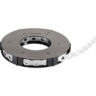 Lochband 17 x 0,8 mm, Länge 10 meter, edelstahl und perforiert