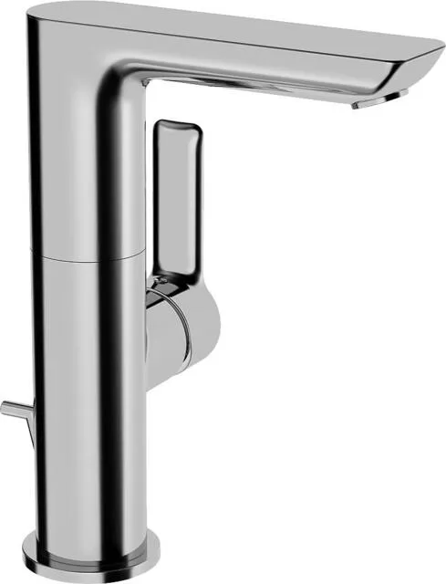 Hansa Ligna Waschtisch Armatur, Hebel seitlich bedient, chrom, mit Ablaufgarnitur