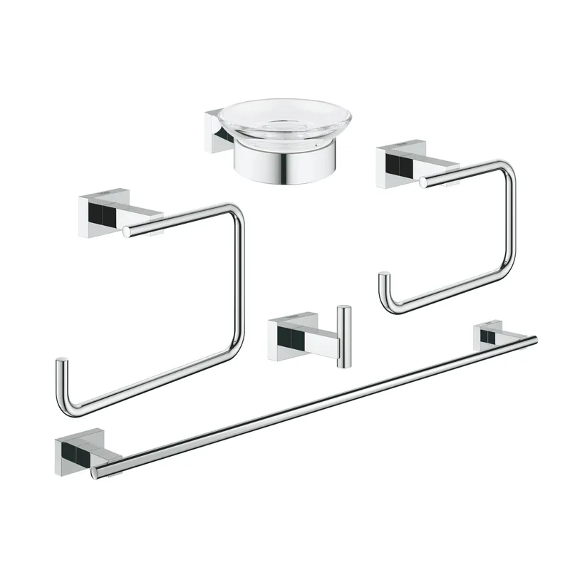 Grohe Essentials Cube Bad-Set 5 in 1 chrom