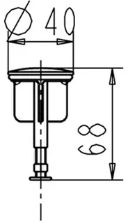 Ideal Standard Ablaufstopfen zu Ablaufgarnitur, chrom – Bild 2