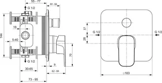 Ideal Standard TONIC II Badearmatur Unterputz – Bild 2