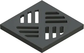 Kessel Kst Schlitzrost 60101S Kl. K 150 x 150 mm schwarz