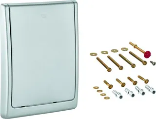 Grohe Abdeckplatte 43179 komplett für WC-Druckspüler Wandeinbau mattchrom
