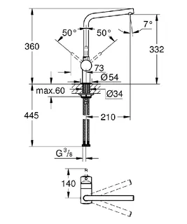Grohe Minta Einhand-Spültischbatterie, DN 15 (hard graphite gebürstet) – Bild 2