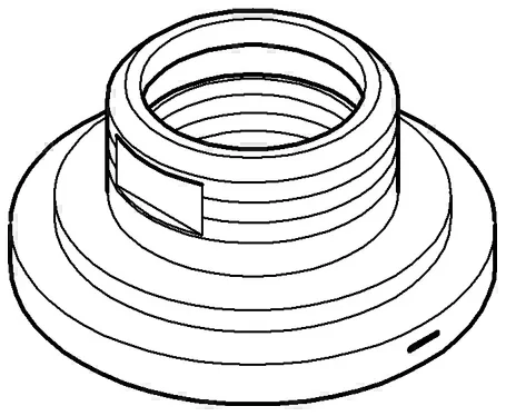 Grohe Rosette Atrio 45630 3-Loch-WT/3-Loch Bidetbatterie chrom